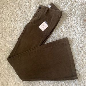 FREE PEOPLE low rise flare corduroy